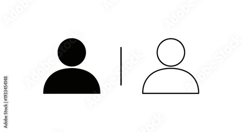 Black and white icons Vector