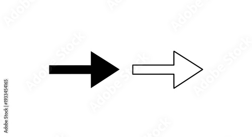 Black arrow pointing right Vector