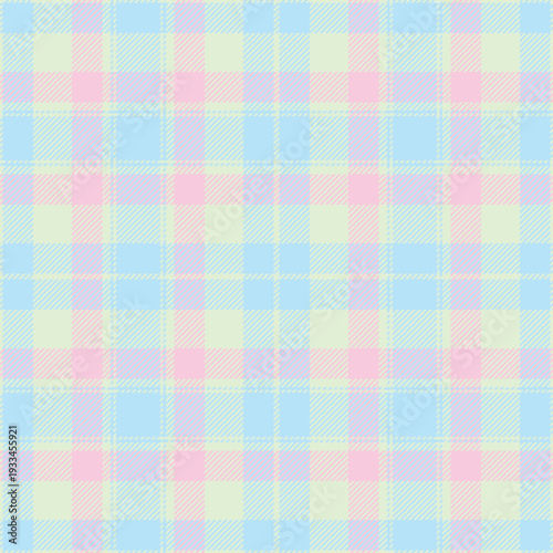 Tattersall tartan pattern vector, thanksgiving plaid background textile. French fabric check seamless texture in light color.