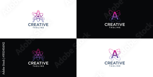 smart and creative letter A template