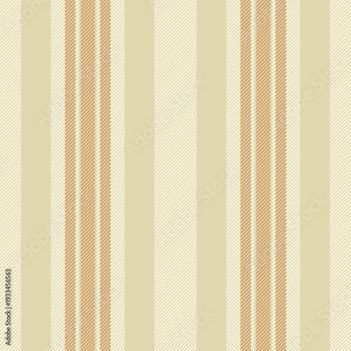 Fingle stripe seamless vector, service background textile vertical. 1igure texture pattern lines fabric in light and orange colors.