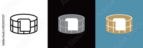 お風呂の桶アイコン