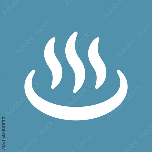 温泉のシンプルなアイコン