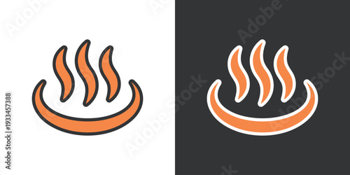 温泉のシンプルなアイコン