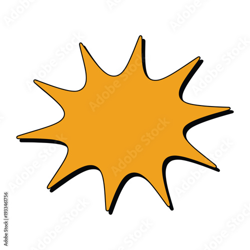 Orange Burst: A vibrant orange burst radiates with energy and dynamism, offering a versatile graphic element for adding a pop of color and visual impact.