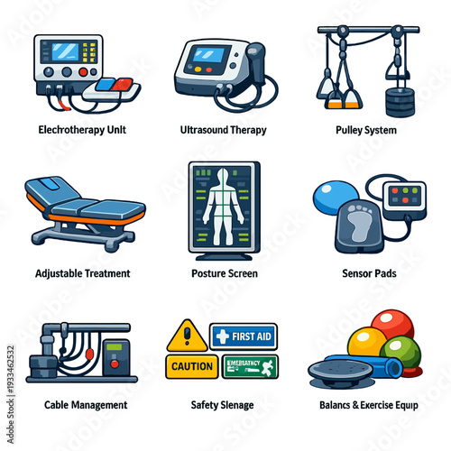 Medical rehabilitation equipment and therapy devices for physical therapy clinics