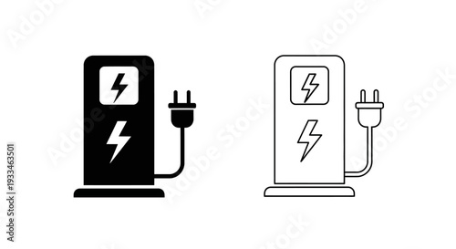 Electric charging station Vector