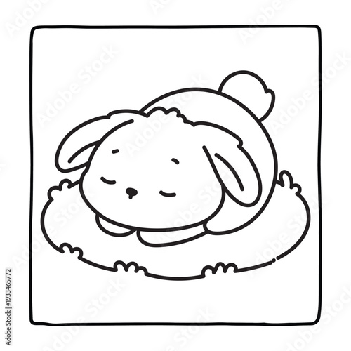 cute easter, BOLD and EASY COZY EASTER COLORING BOOK, bold and easy, victor art, line art, Coloring Pages, bold & easy cozy winter coloring book pages, cute line art