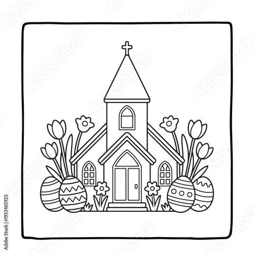 cute easter, BOLD and EASY COZY EASTER COLORING BOOK, bold and easy, victor art, line art, Coloring Pages, bold & easy cozy winter coloring book pages, cute line art