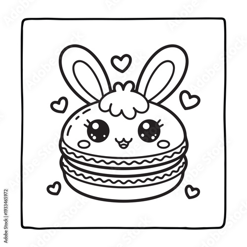 cute easter, BOLD and EASY COZY EASTER COLORING BOOK, bold and easy, victor art, line art, Coloring Pages, bold & easy cozy winter coloring book pages, cute line art