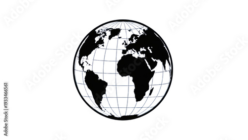 World planet earth isolated icon vector illustration, simple globe symbol for international business, travel and environmental concepts