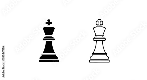Black and white chess Vector