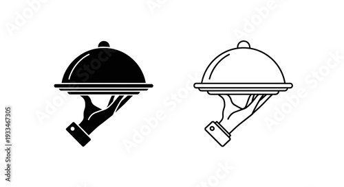 Two cloche hat designs Vector