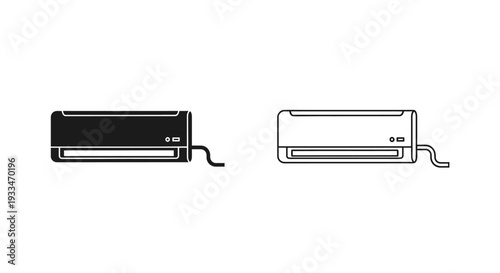 Air conditioner design Vector