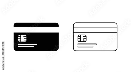 Credit card and sim card Vector