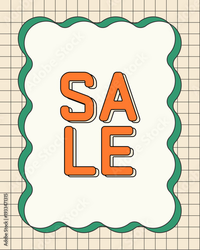 グリッド　なみなみリボンフレーム　SALEバナー