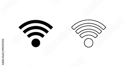 Wi-fi signal icons set Vector