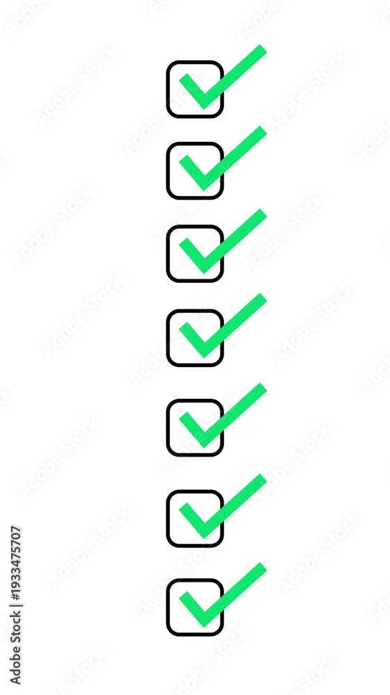 Animation list checklist progress report with alpha channel. Check List ...