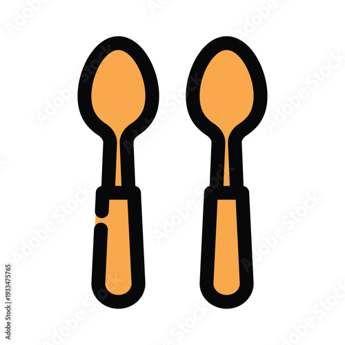 Spoon icon design template