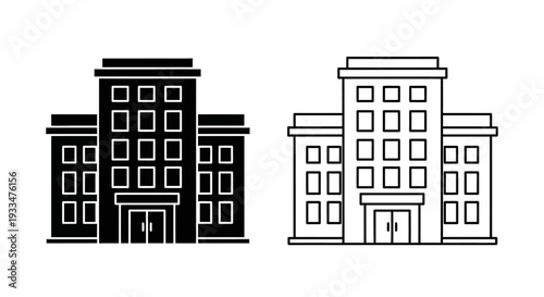 Modern office buildings Vector