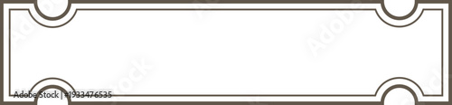 Ticket Border Frame Banner