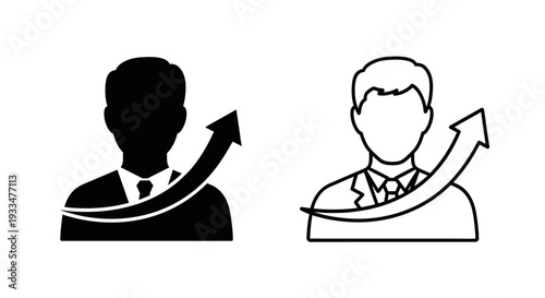 Business growth success arrows Vector