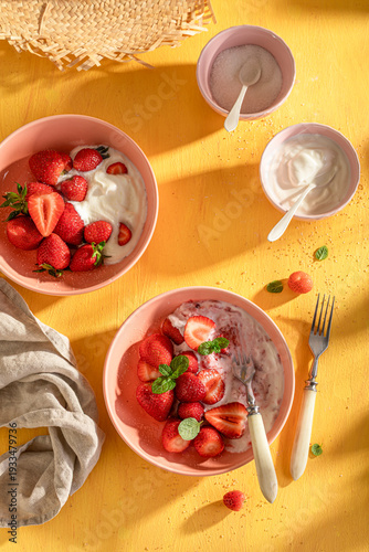 Homemade and delicious stra...