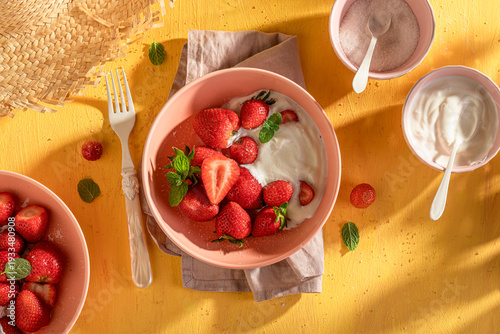 Homemade and delicious stra...