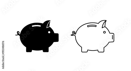 Piggy bank design Vector