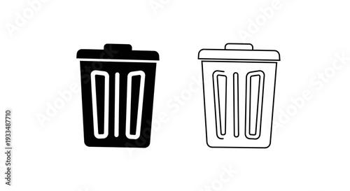 Trash can icon design Vector
