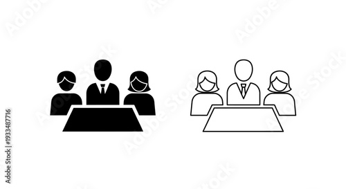 Diverse business meeting Vector