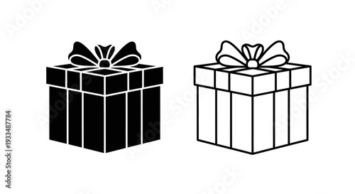 Gift boxes with ribbons Vector