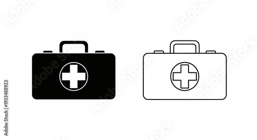 Medical kit icons Vector