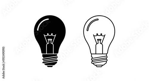 Light bulb idea concept Vector