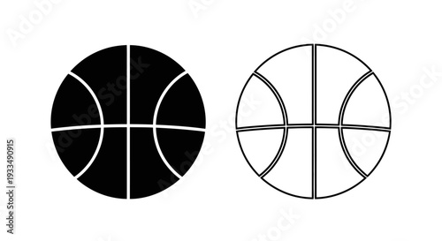 Basketball design elements Vector
