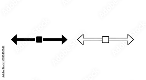 Dual arrow design vector Vector