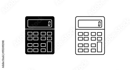 Two calculators design Vector