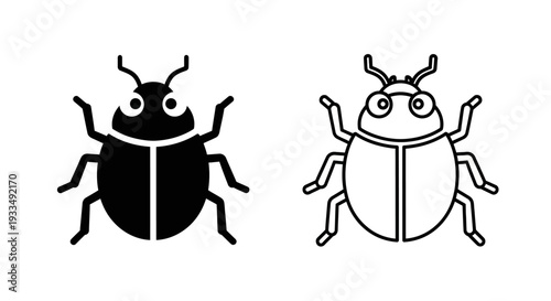 Cute cartoon bugs illustration Vector