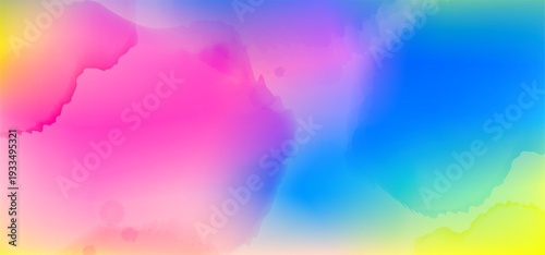Vibrant Holi Festival Background with Colorful Powder Explosion, Watercolor Paint Splashes, and Rainbow Gradient Texture for Festive Celebration Design.