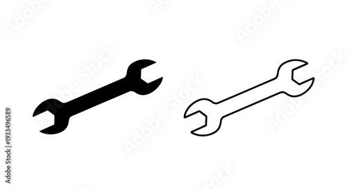 Two wrenches icon design Vector