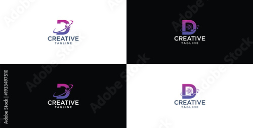 smart and creative letter D template