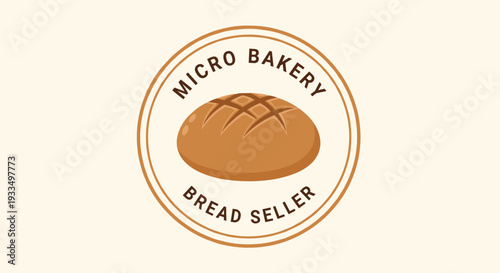 Micro Bakery Bread Seller Logo Design 1.