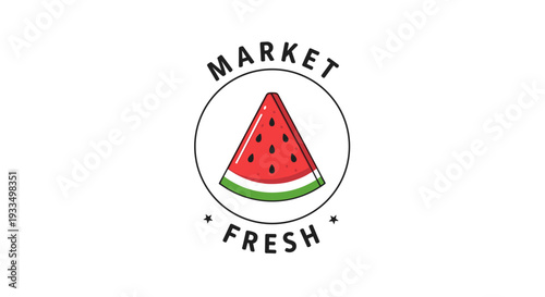 Watermelon Slice Graphic Illustration Design.