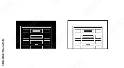 Modern server rack design Vector