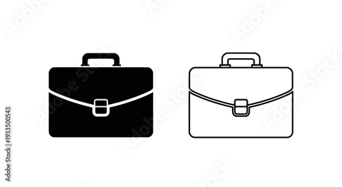Two briefcases design Vector