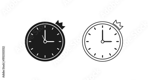Time management icons Vector