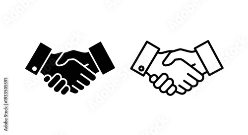 Handshake agreement icon Vector