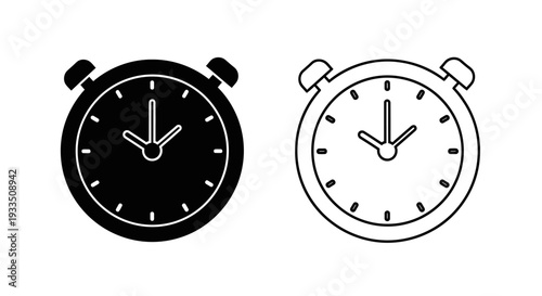 Time management icons Vector
