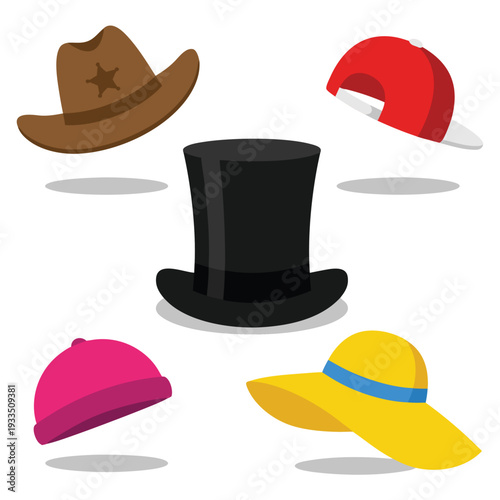 Collection of Diverse Hats.