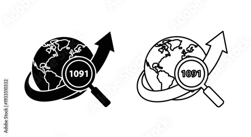 Global search magnifying Vector